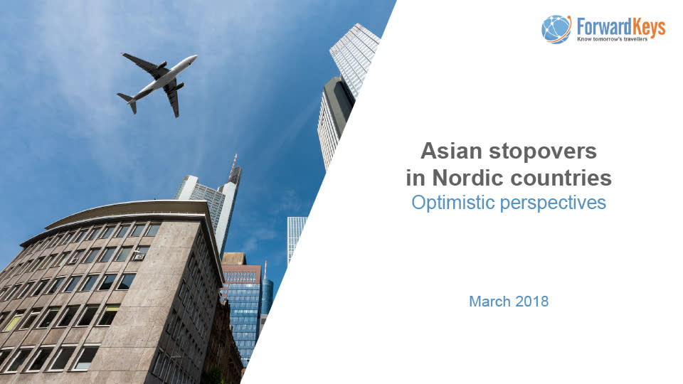 Forwardkeys: Asian stopovers in Nordic countries