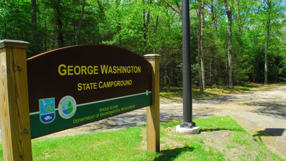 George Washington State Campground, Glocester sign