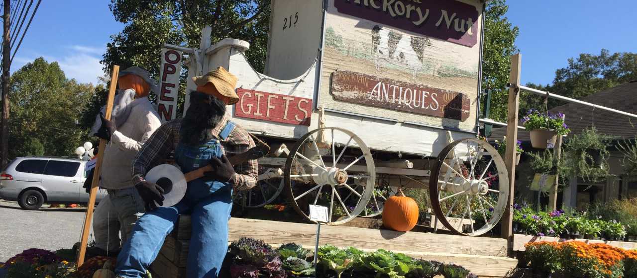 Fall scenery in Chimney Rock Village}
