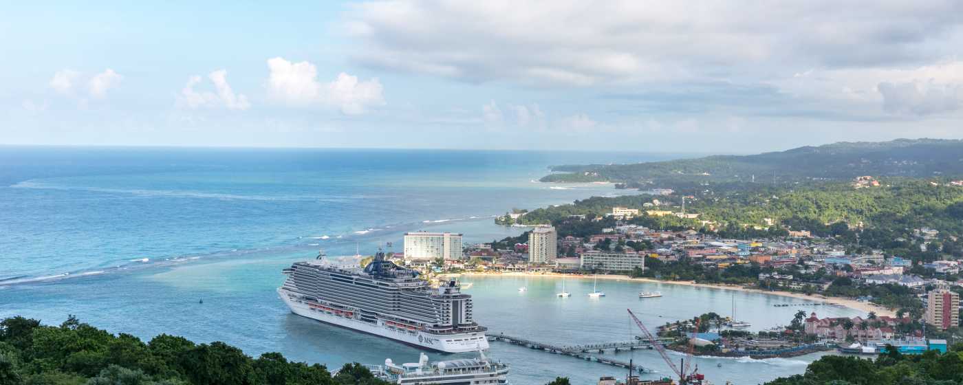 Ocho Rios view from Mystic Mountain