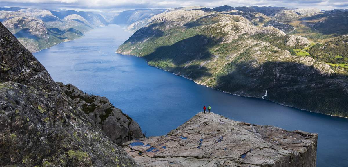 The Pulpit Rock and Lysefjorden in Ryfylke, Fjord Norway