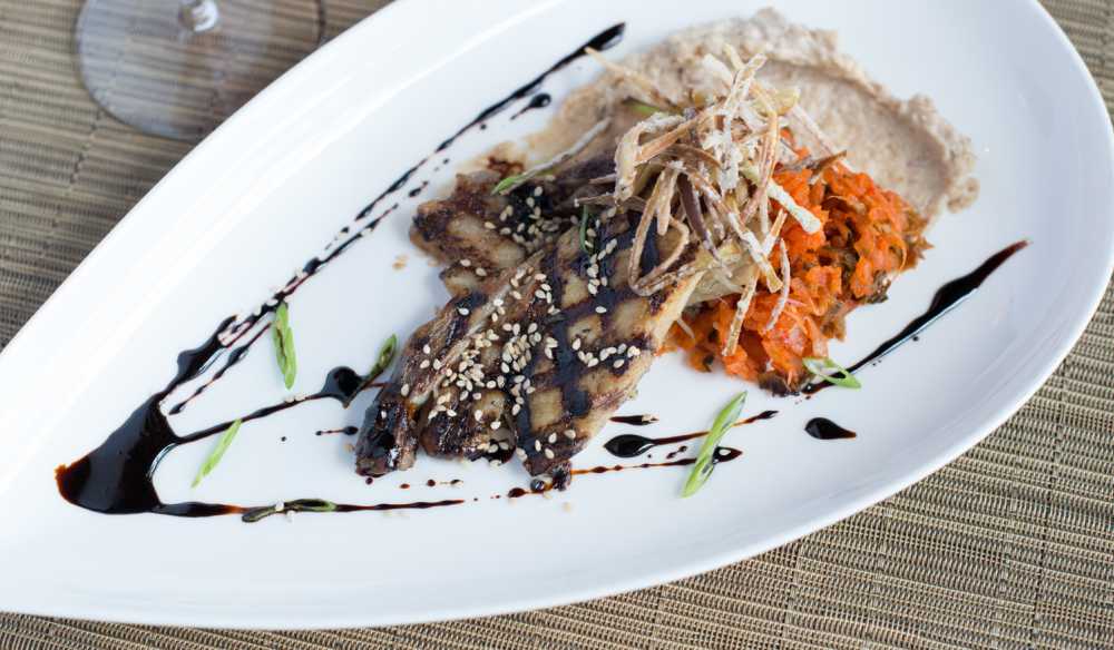 Pelham Road Area Dining Visitgreenvillesc American Grocery Restaurant S Miso Honey Glazed Pork Belly Boiled Peanut Hummus And Kimchi