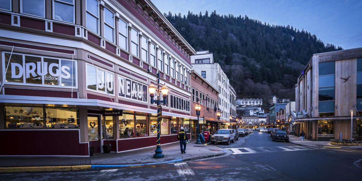 Juneau Hotels Inns And Bed Breakfasts Lodging Cvb Downtown Street View