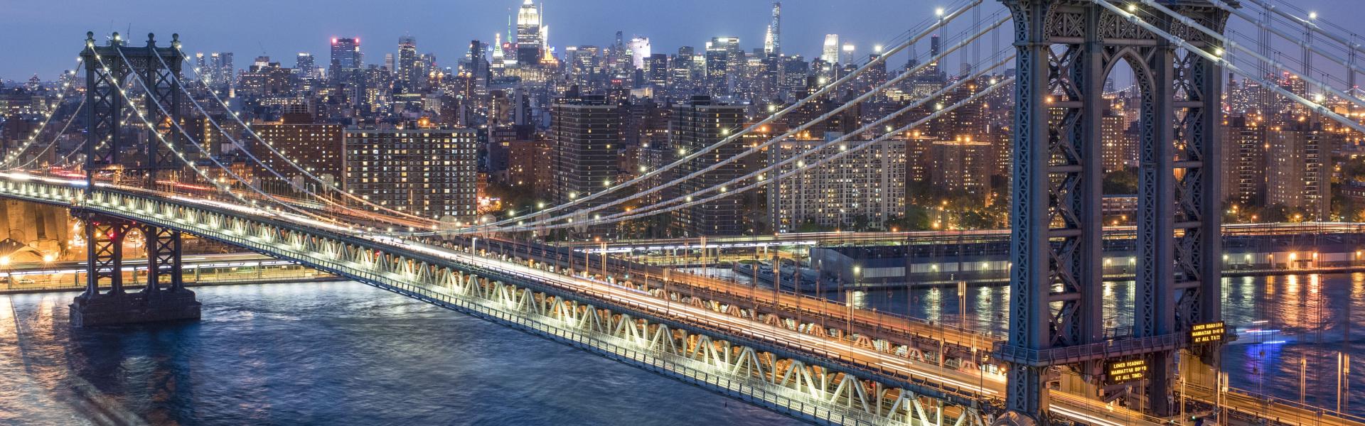 Skyline, Manhattan Bridge, Brooklyn, Manhattan, NYC, Julienne-Schaer