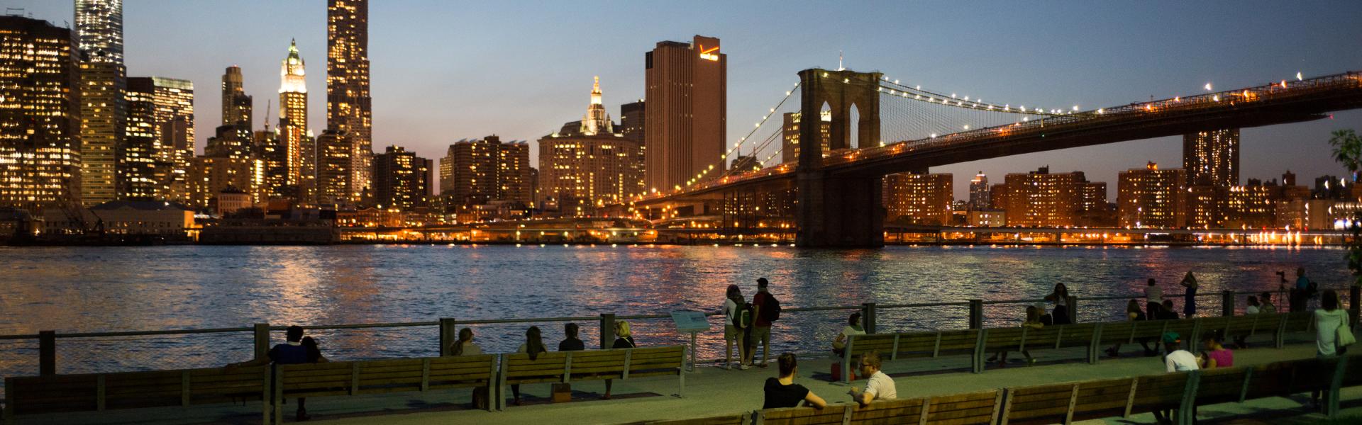Brooklyn Bridge Park, Skyline, Evening