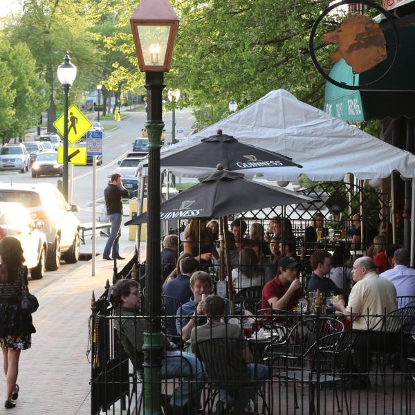 Bloomington Restaurants Search For Cafes Delis Food Trucks Cropped Patio Dining On Kirkwood Ave