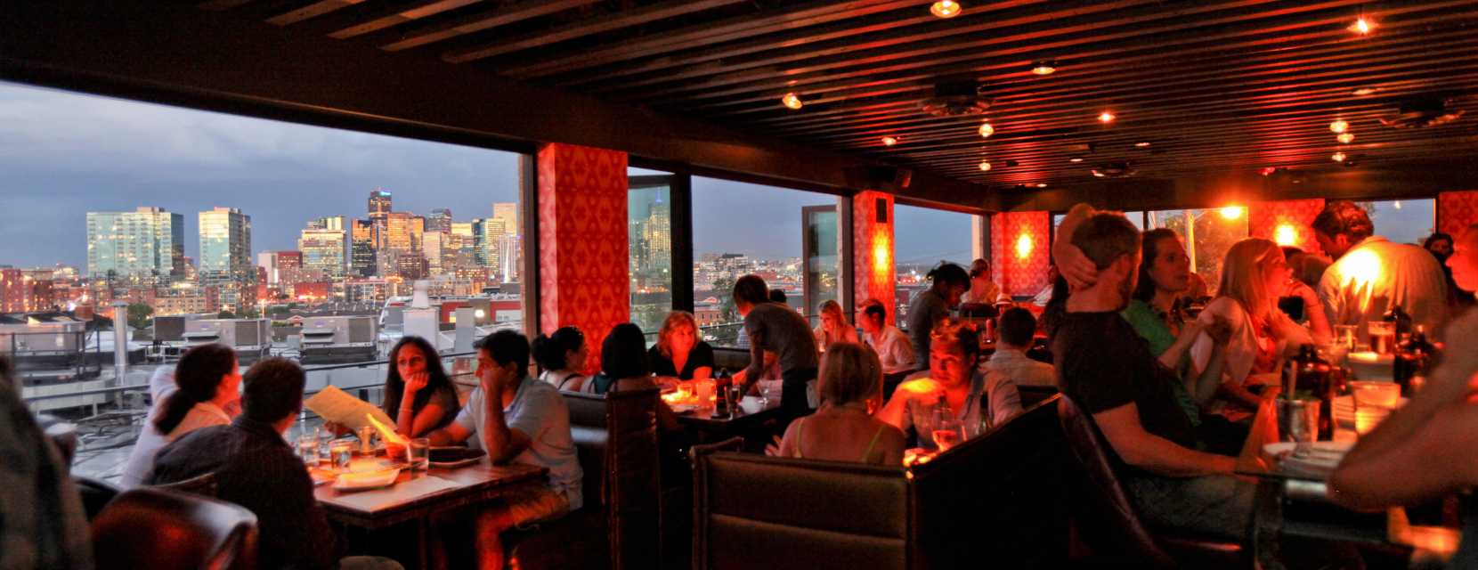 Best Outdoor Dining In Denver Visit Linger Interior Night City View