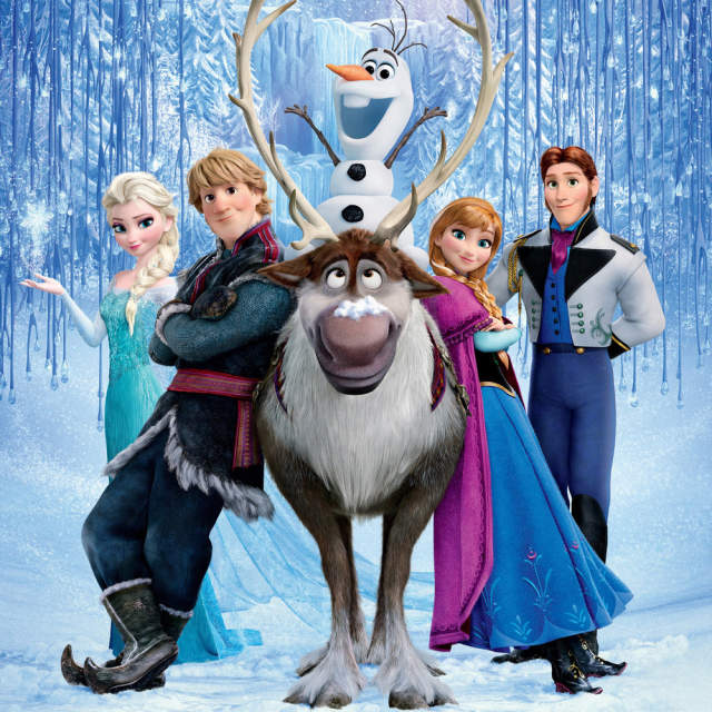 Image of the characters in the animation movie Frozen