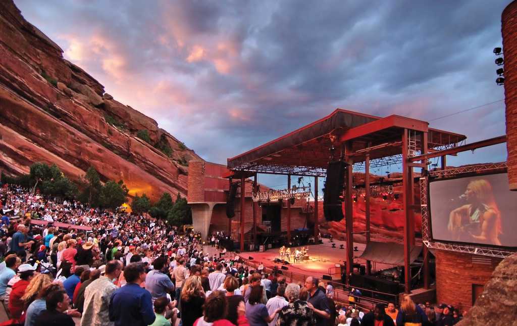 Outdoor Summer Music Concerts 2018 Visit Denver Concertgoers Enjoying An Evening Of Live Entertainment At Red Rocks Park Amphitheater