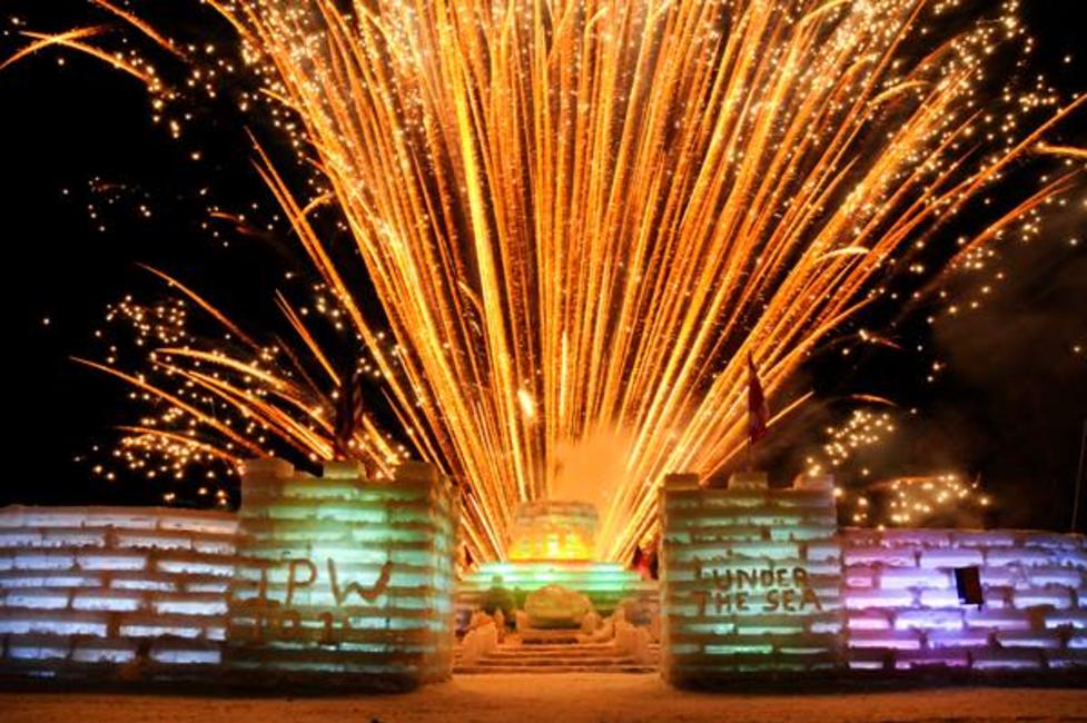 fireworks winter festival fireworks winter festival