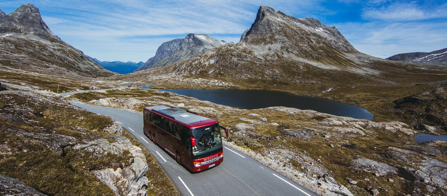 An express bus driving in Northwest