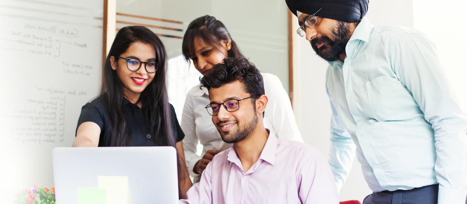 Indian team working together