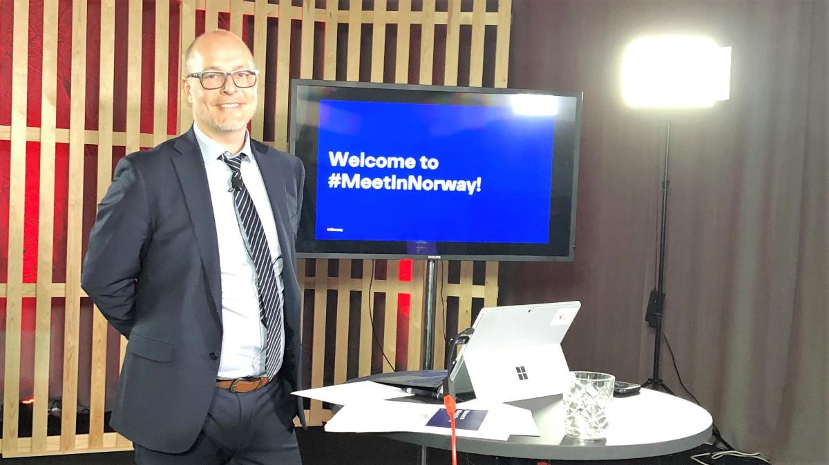 Frode Aasheim var programleder for MeetinNorway 2020