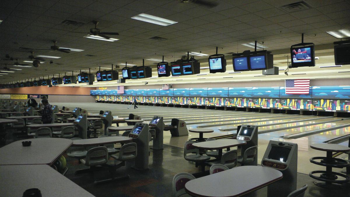 Bowling lanes at Riverside Lanes in Laughlin, NV