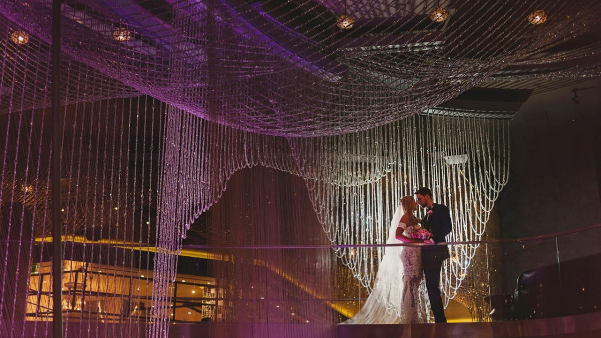 A wedding at The Chandelier at The Cosmopolitan of Las Vegas