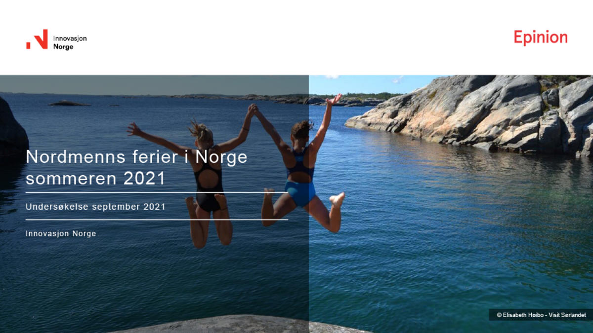 Nordmenns ferier i Norge sommeren 2021 - rapport