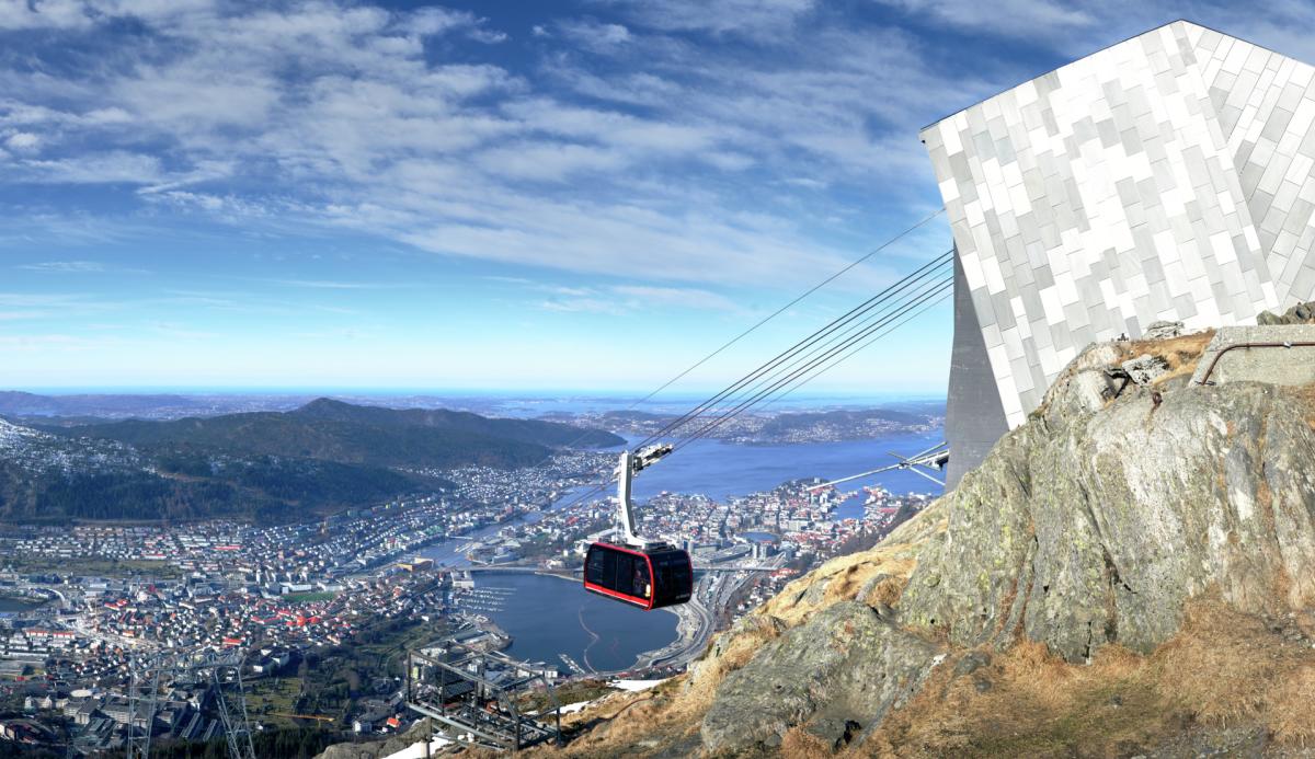 Take Ulriksbanen up to Ulriken for a magnificent view of Bergen