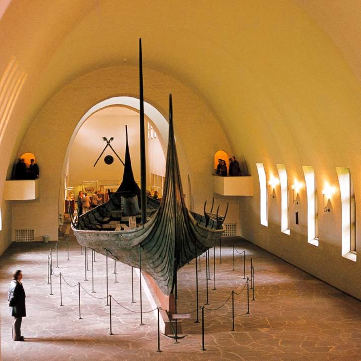 Gokstad ship in The Viking Ship Museum in Oslo