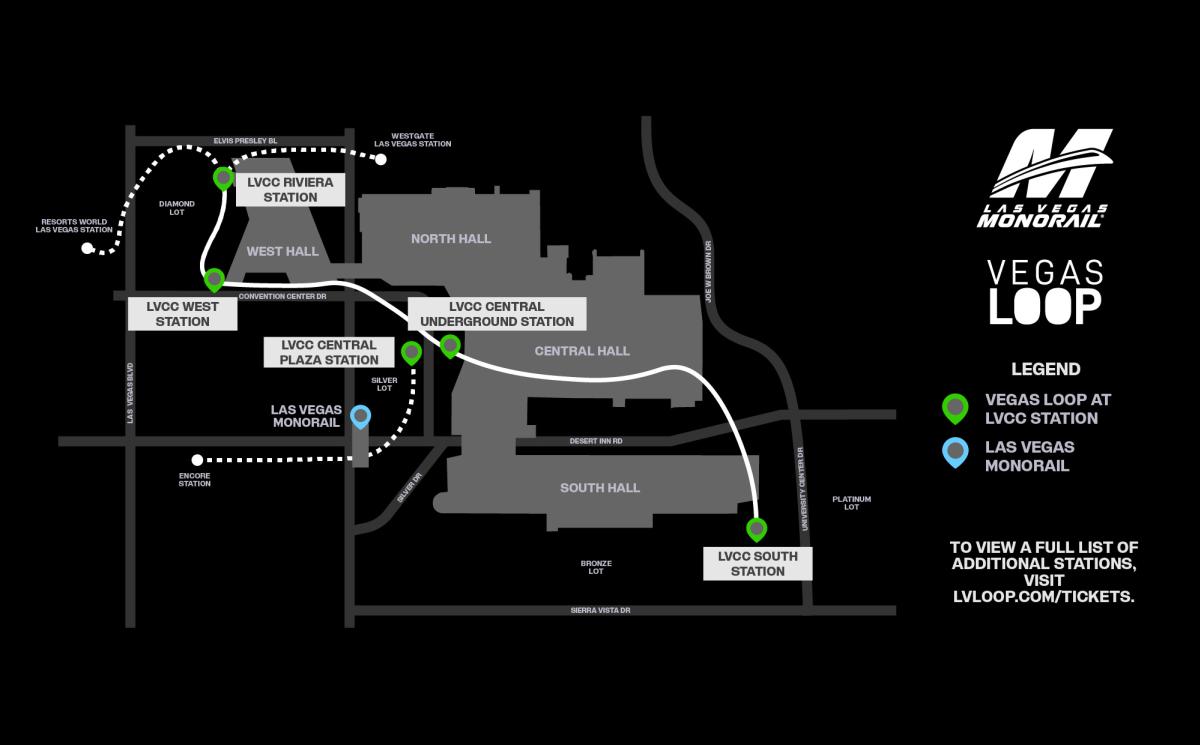 Vegas Loop Map 2026 w/ Fontainebleau