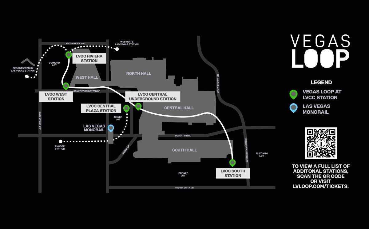 Vegas Loop Map 2026 w/ Fontainebleau