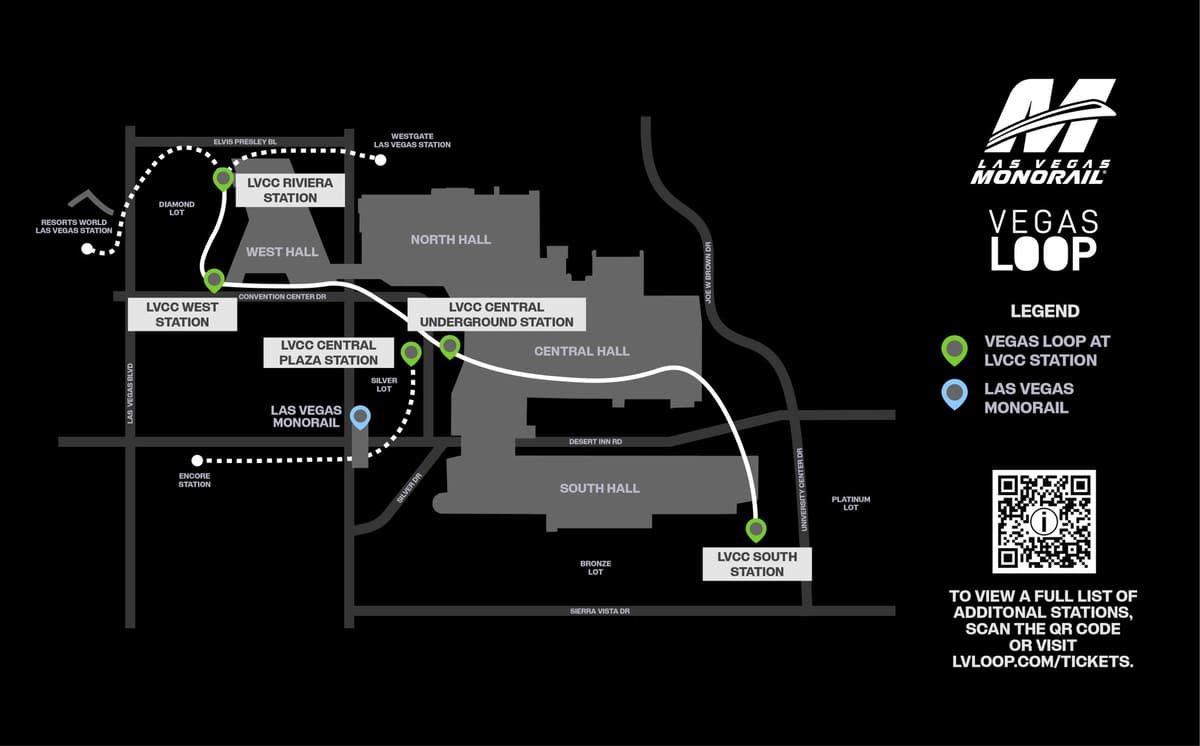 Vegas Loop Map 2026