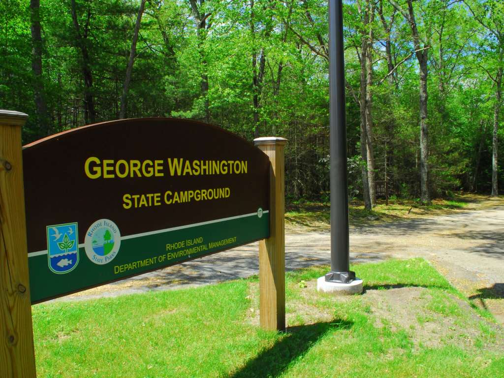 George Washington State Campground, Glocester sign