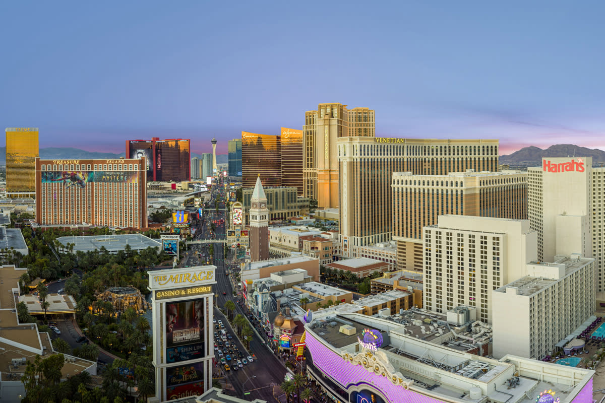 A gorgeous view of the Las Vegas strip.