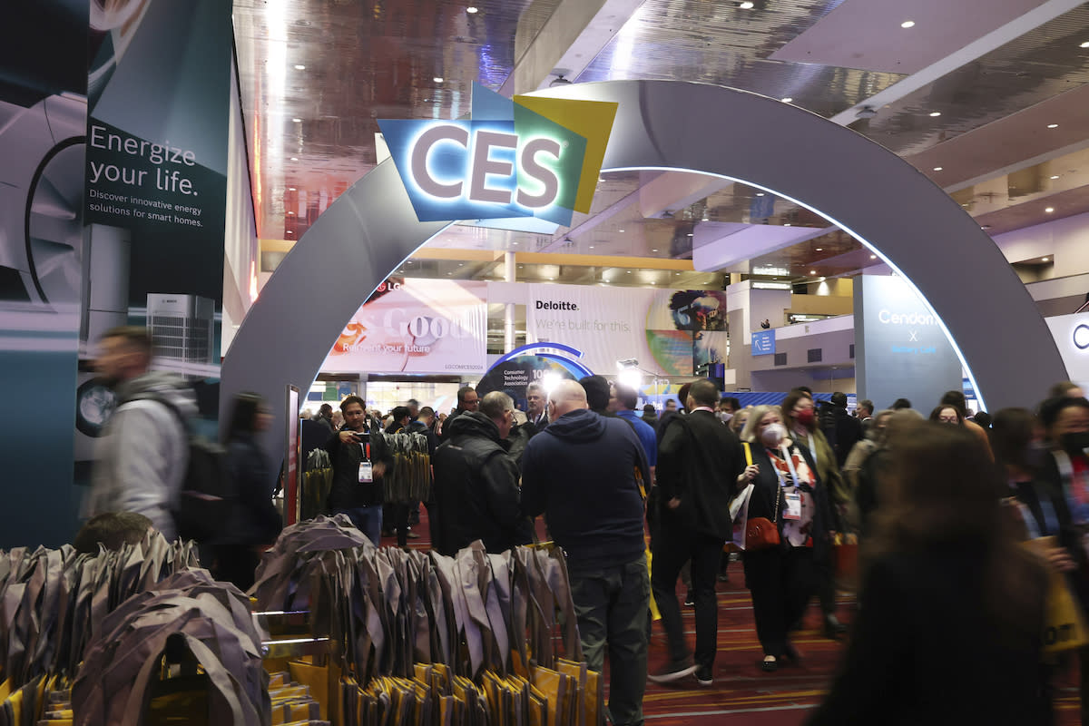Exhibit floor at CES Las Vegas.