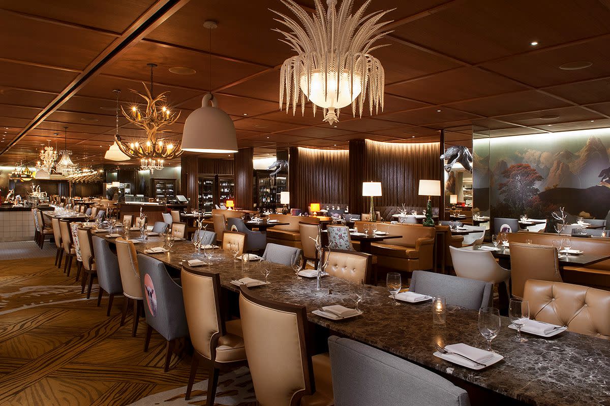 Take a seat at the luxurious interior of Bazaar Meat by José Andrés at SAHARA Las Vegas.