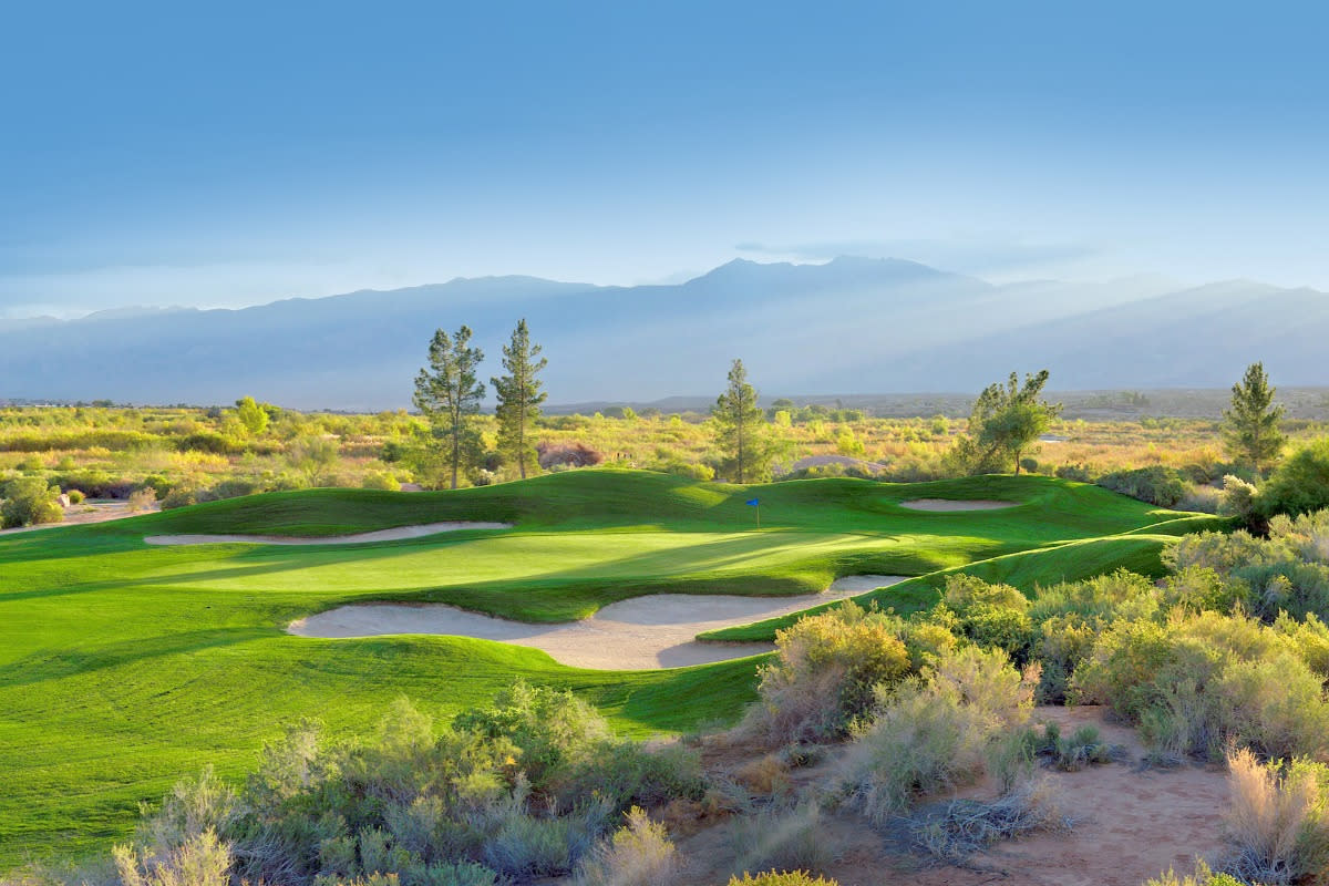 The rolling green hills at the beautiful CasaBlanca Golf Course.