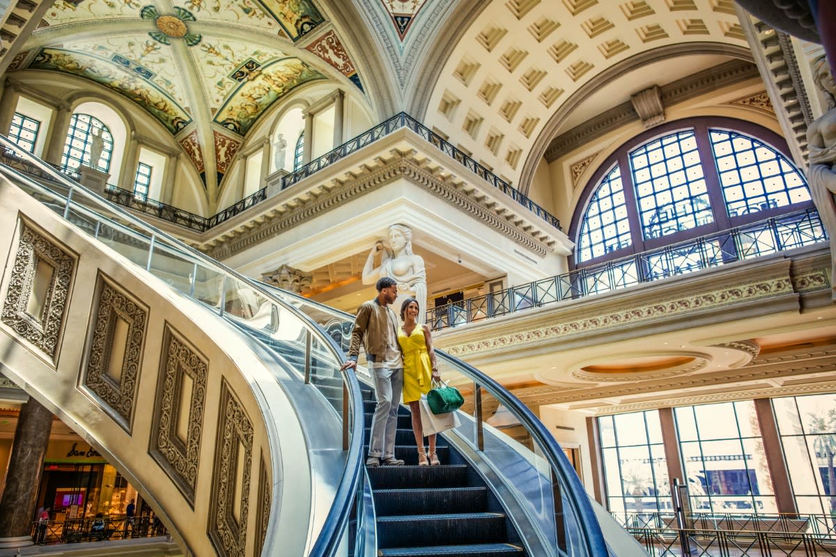 Couple Shopping at Caesar's Palace