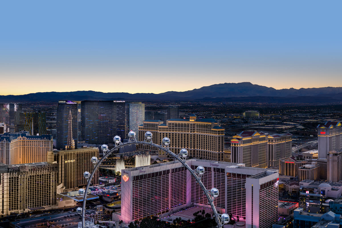 See the unbelievable views of the Las Vegas strip at night.