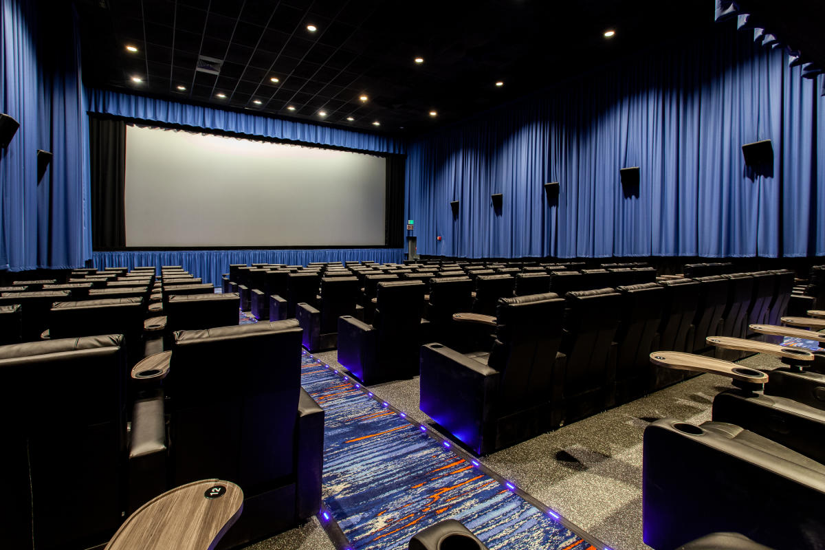 Interior of the renovated Riverside Movie Theatre at Don Laughlin's Riverside Resort