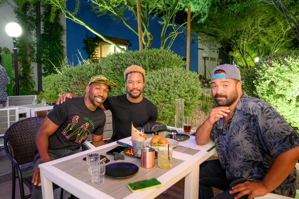 A group dining at The Garden in Las Vegas