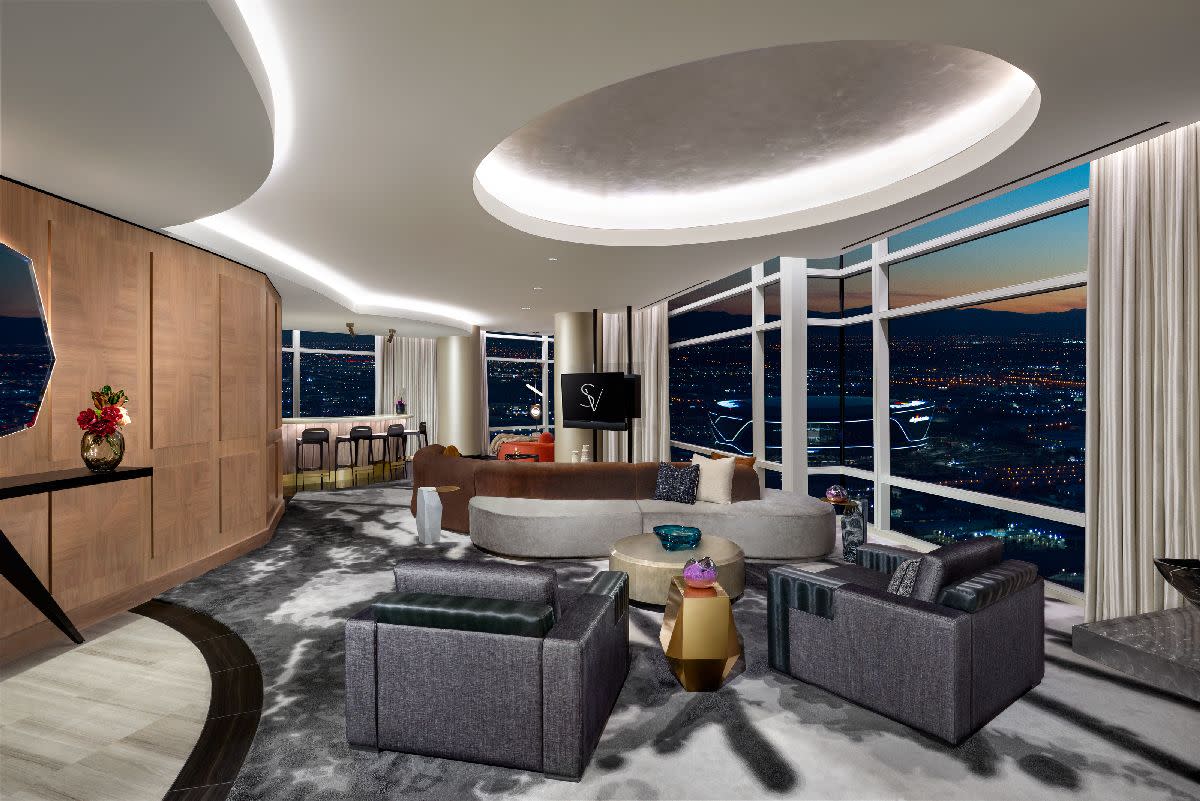 The luxurious Sky Villa suite at ARIA.