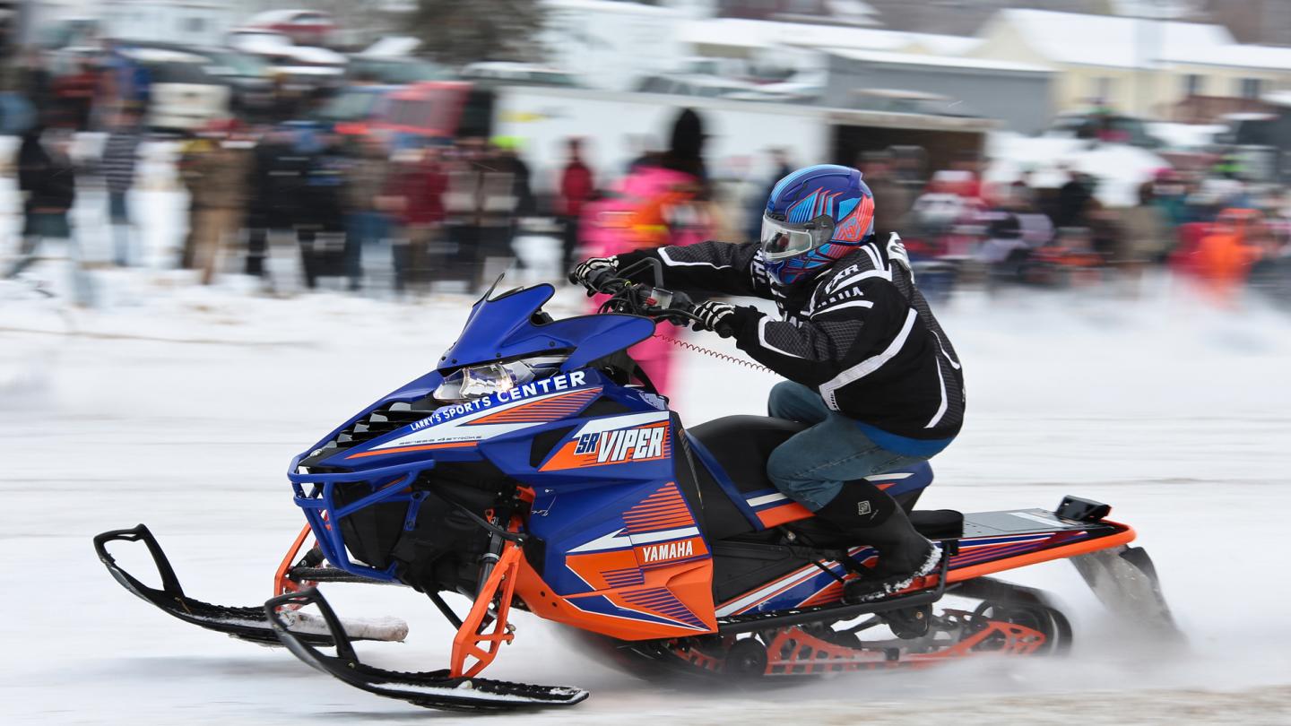 Snowmobiling in Winter