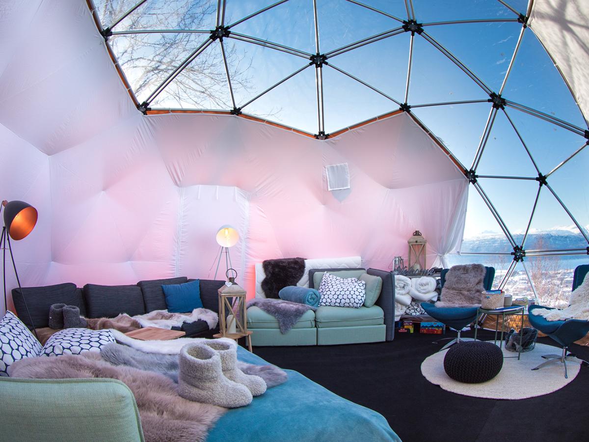 Glamping in the Arctic Dome in Narvik, Northern Norway