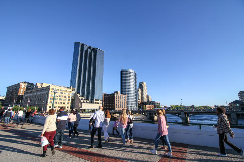 Grand Rapids offers plenty of hotels, restaurants, shops, and museums that are within walking distance of the convention campus.