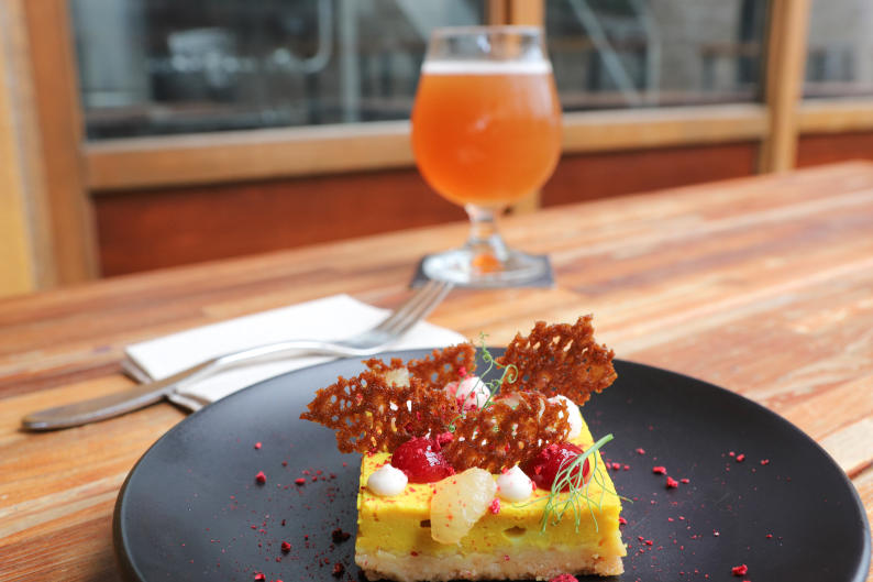 Brewery Vivant's Vegan Lemon Bar is worth the visit to the brewery, even if you're not ordering a craft beer to go with it.