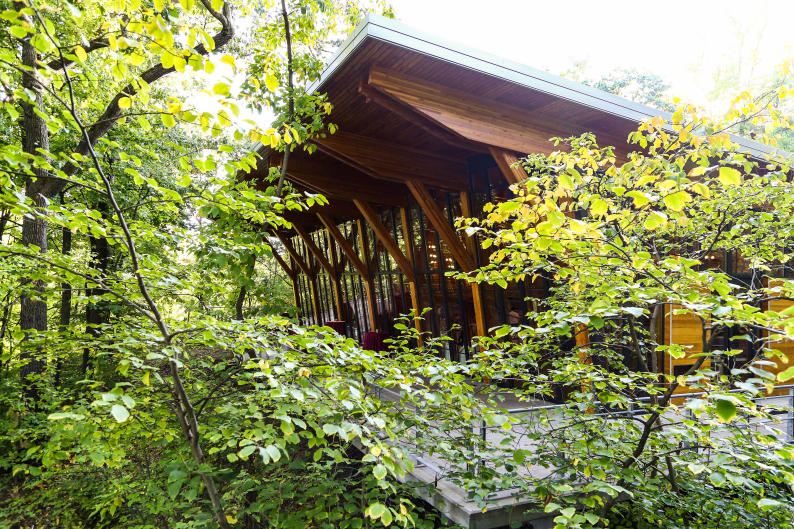 The Bissell Tree House can seat up to 180 guests.