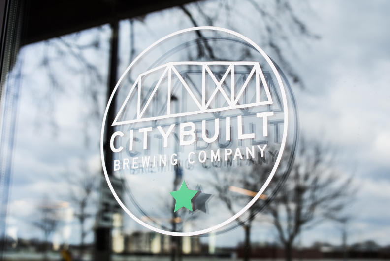 In addition to their craft beer, City Built Brewing Company's menu is inspired by Puerto Rican cuisine.