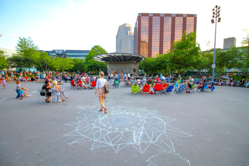 Located in the heart of Grand Rapids, GRAM on the Green takes place at the Grand Rapids Art Museum's Terrace.