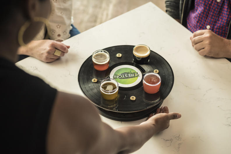 Experience any number of vinyl nights at several bars and breweries around Grand Rapids, like Creston Brewery.