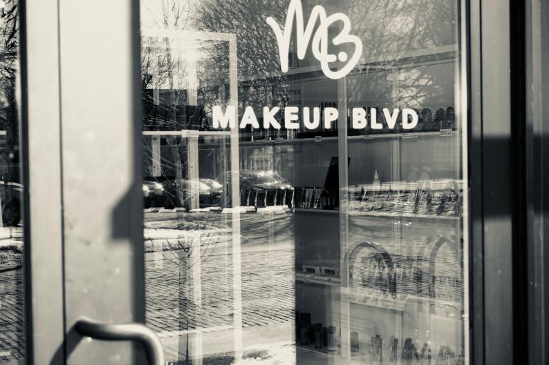 Makeup BLVD provides hair and makeup services in addition to its locally-sourced products.