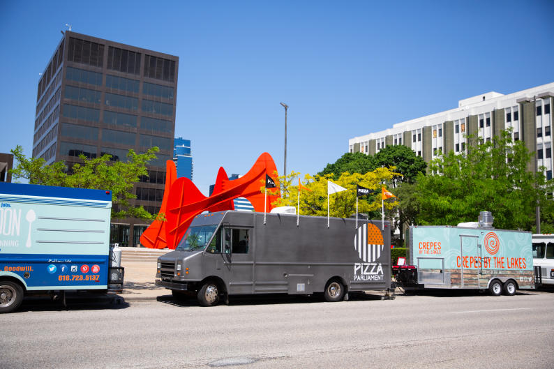 Enjoy delicious food in the shadow of La Grande Vitesse during Kickin' It At Calder.