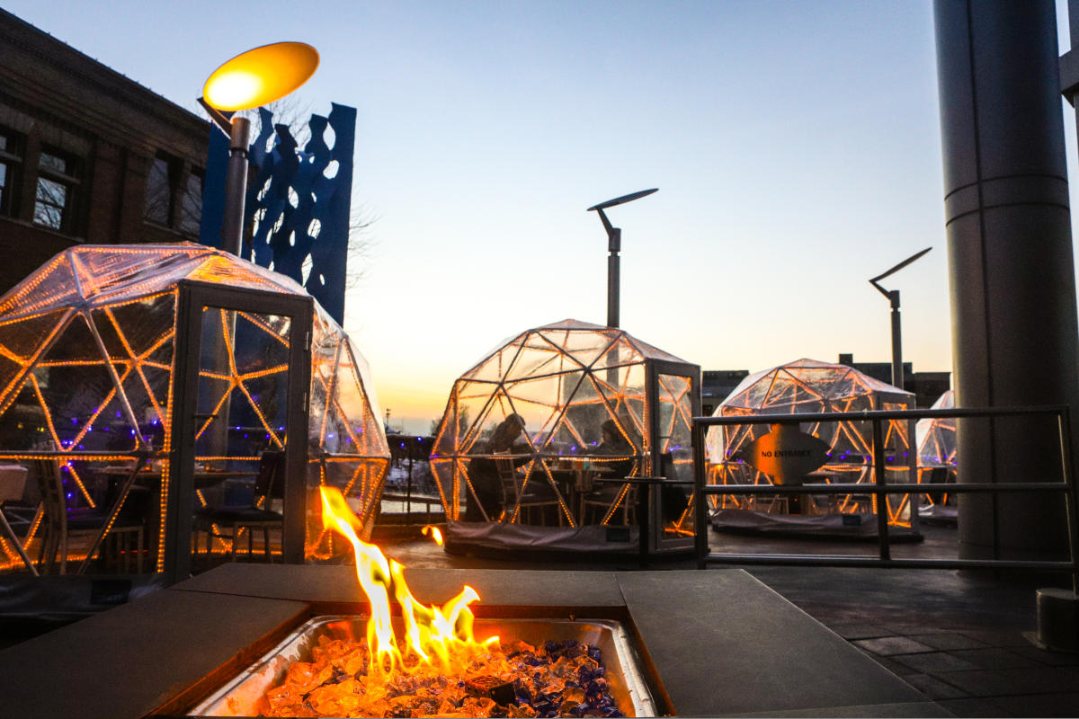 Grand Rapids Outdoor Dining In Winter | Heated Igloos & Domes