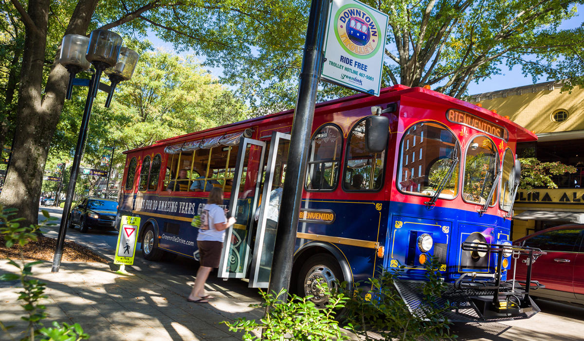 Downtown Trolley VisitGreenvilleSC