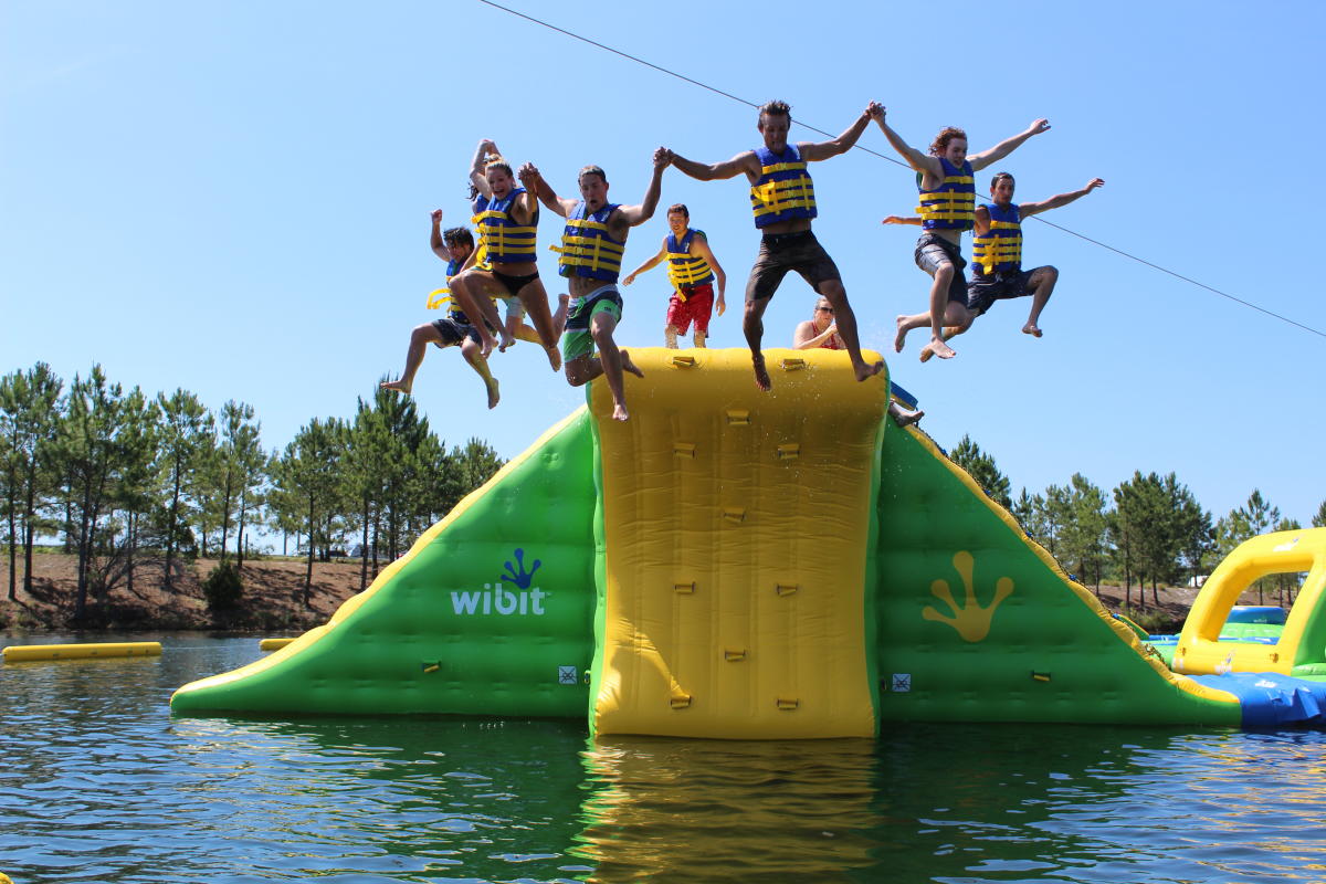 New Aqua Park Opens At Shark Wake
