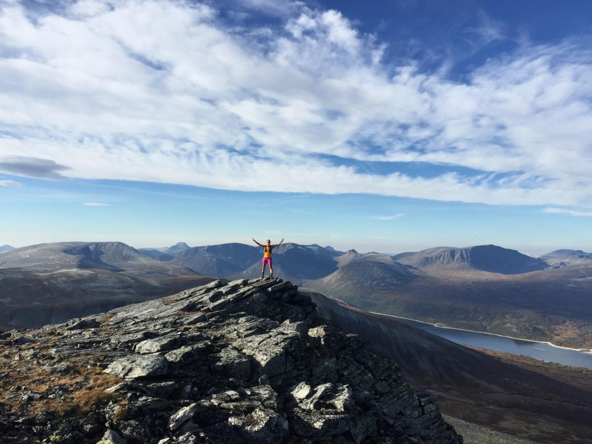 Hiking in the mountains of Oppdal