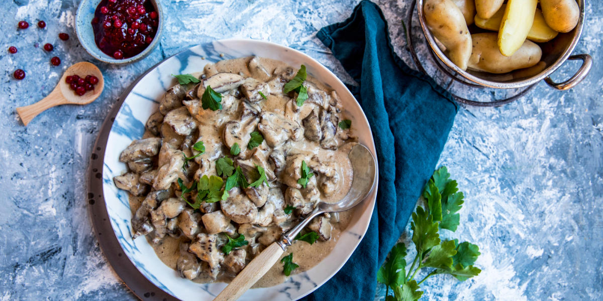 Hjortegryte Norwegian red deer stew Recipe